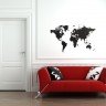 Деревянная карта мира World Map True Puzzle Small, черная