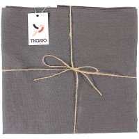 Скатерть Essential с пропиткой, прямоугольная, темно-серая