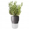 Горшок для растений Flowerpot, средний, серый