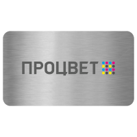 Бейдж из пластика 70х40 мм, без окна, с полноцветной УФ-печать