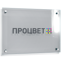 Табличка А4 на дистанционных держателях, 1 цвет нанесения