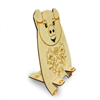 Подставка для листовок деревянная с логотипом