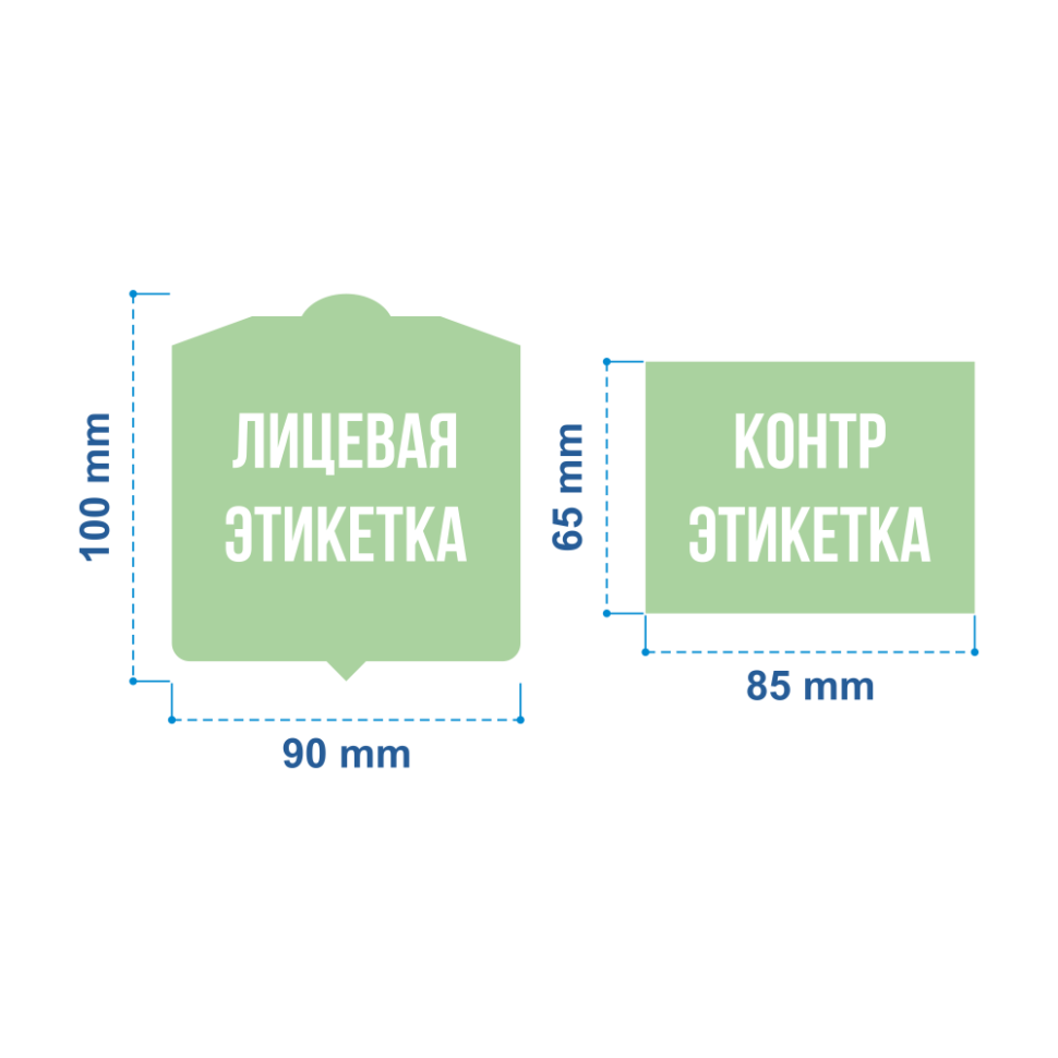 Комплект этикеток на пивную бутылку, 2 этикетки | Процвет