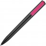 Ручка шариковая Split Black Neon, черная с розовым