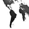 Деревянная карта мира World Map Wall Decoration Small, черная