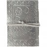 Записная книжка, серебристая, малая