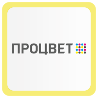 Рекламный магнит 65×65 мм акриловый цветной