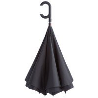 Зонт наоборот Unit ReStyle, трость, черный