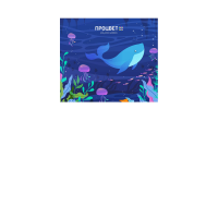 Магнит «Подводный мир» 70×130 мм с блокнотом (24 листа)