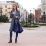 Зонт наоборот Unit ReStyle, трость, темно-фиолетовый