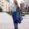 Зонт наоборот Unit ReStyle, трость, темно-фиолетовый