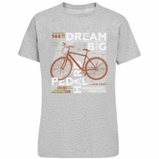 Футболка Bicycle, серый меланж