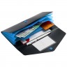 Органайзер для путешествий Envelope, черный с голубым