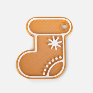 Мини-подвеска «Пряник», 3D-печать на заказ, носочек