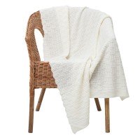 Плед Basket, молочно-белый