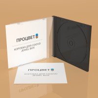 Коробка для CD/DVD дисков, стандартная (Jewel Box)