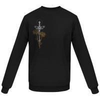 Толстовка «Источник. Кинжал», черная