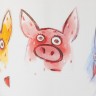 Кружка Funny Animals, белая