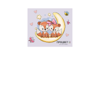 Магнит «Лисята» 70×130 мм с блокнотом (24 листа)