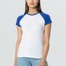 Футболка женская T-bolka Bicolor Lady, белая с черным