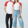 Футболка женская T-bolka Bicolor Lady, белая с черным