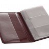 Визитница LUXE, бордовая