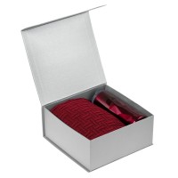 Набор Cozy Evening: плед и термостакан, красный