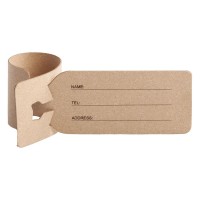 Багажная бирка Salamander, коричневая