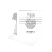 Кубарик «Лисенок» на склейке 9х9 см, в блоке 200 листов