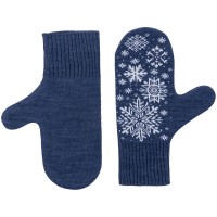 Варежки Snow Fairy, синие (индиго)