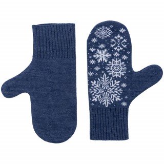 Варежки Snow Fairy, синие (индиго)