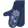 Варежки Snow Fairy, синие (индиго)