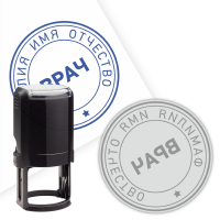 Новая печать врача (стандартное клише) на автоматической оснастке