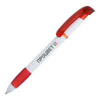 Полноцветная УФ-печать на пластиковых ручках с белым корпусом