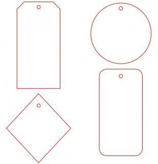 Этикетка бумажная на заказ Paper, S