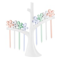 Набор шпажек с держателем A-pril, белый