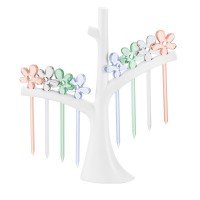 Набор шпажек с держателем A-pril, белый