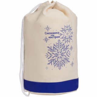 Холщовый рюкзак «Снежинка над костром»