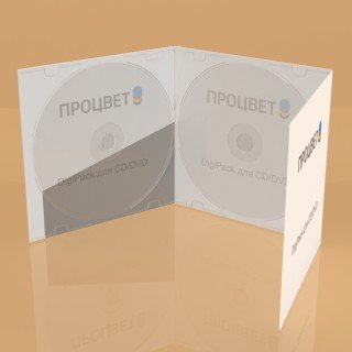 Диджипак для CD/DVD дисков (6 страниц, 2 трея)