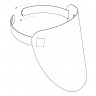 Защитная экран-маска Эконом для кассиров и персонала, от 102 руб., прозрачный пластик