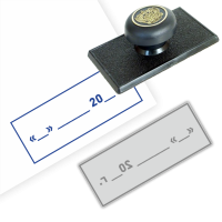 Готовый штамп «Дата» на пластиковой оснастке