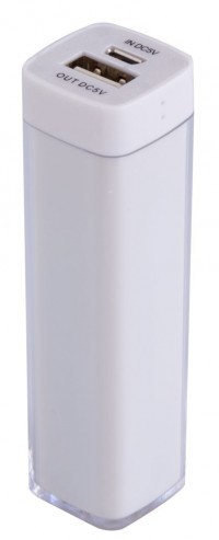 Bнешний аккумулятор Bar, 2200 mAh, ver.2, белый
