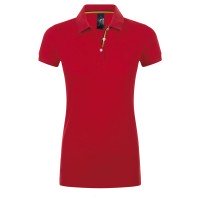 Рубашка поло Patriot Women, красная с черным