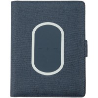 Органайзер Midstream с блокнотом и аккумулятором, синий