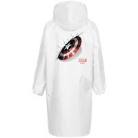 Дождевик «Щит Капитана Америки», белый