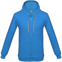 Толстовка с капюшоном на молнии Unit Siverga Heavy, бирюзовая