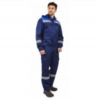 Костюм рабочий «Титан» с полукомбинезоном, синий