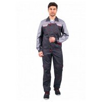 Костюм рабочий «Фаворит» с полукомбинезоном, серый