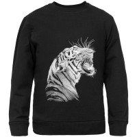 Свитшот детский Like a Tiger, черный
