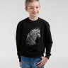 Свитшот детский Like a Tiger, черный